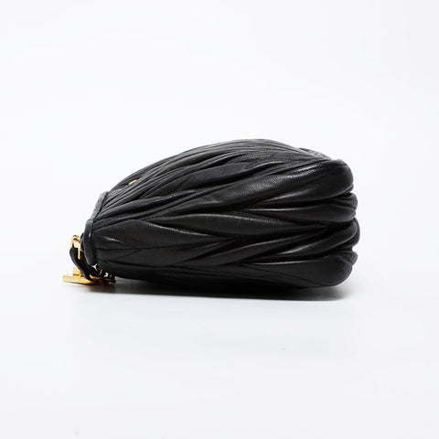 Miu Miu Materasse leather Clutch bag black WS21579