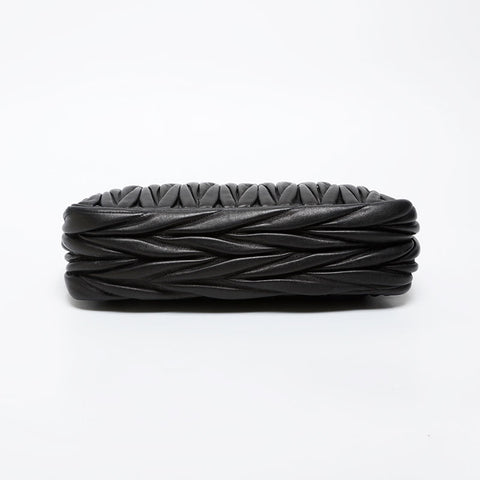 Miu Miu Materasse leather Clutch bag black WS21579