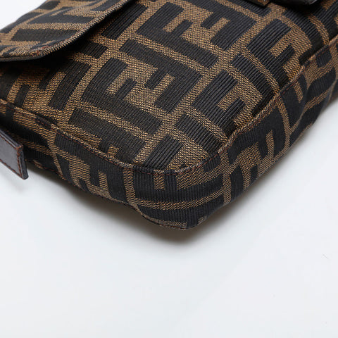 FENDI Zucca mamma bucket Shoulder Bag Brown WS21581