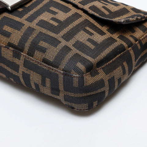 FENDI Zucca mamma bucket Shoulder Bag Brown WS21581