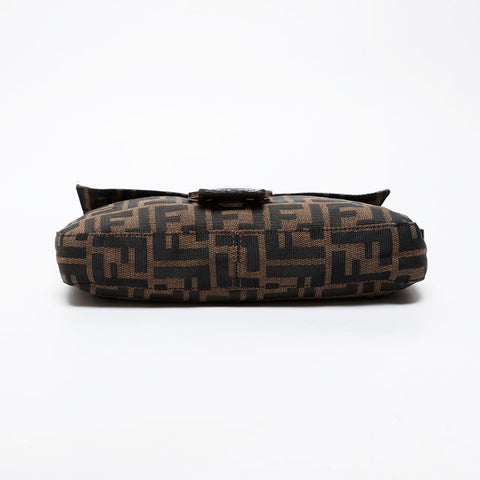 FENDI Zucca mamma bucket Shoulder Bag Brown WS21581