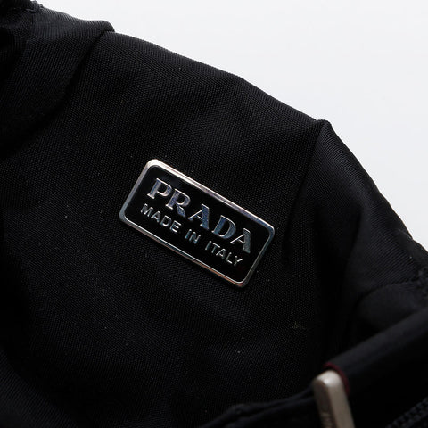 PRADA Phone case nylon pouch Shoulder Bag black WS21584