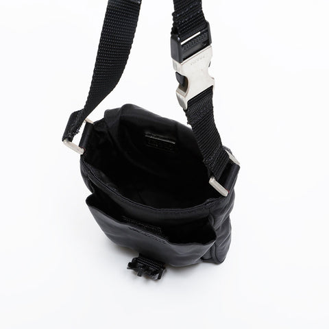 PRADA Phone case nylon pouch Shoulder Bag black WS21584