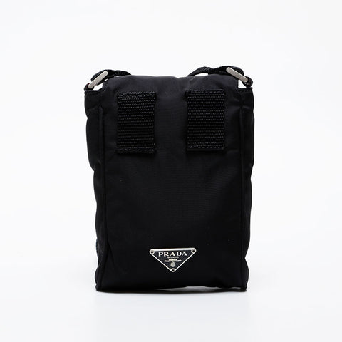 PRADA Phone case nylon pouch Shoulder Bag black WS21584