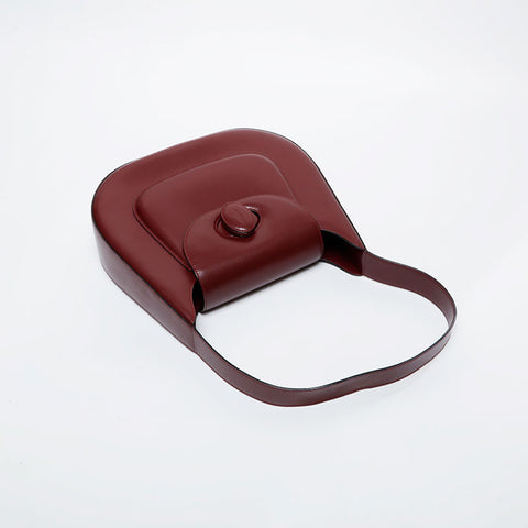 CARTIER Leather Must Line one belt Shoulder Bag Red WS21587