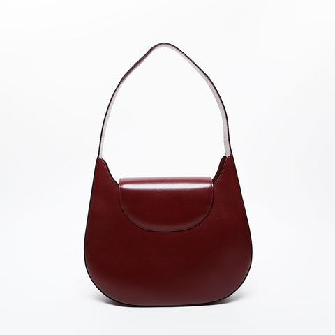 CARTIER Leather Must Line one belt Shoulder Bag Red WS21587