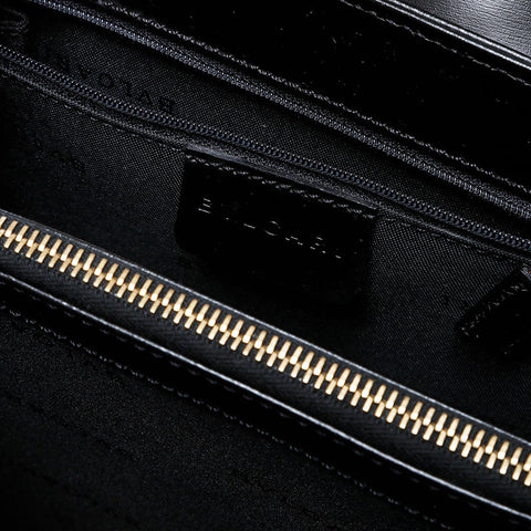 BVLGARI leather Handbag black WS21589