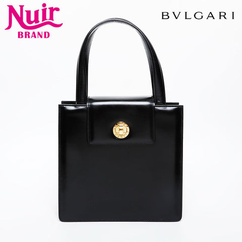 BVLGARI leather Handbag black WS21589
