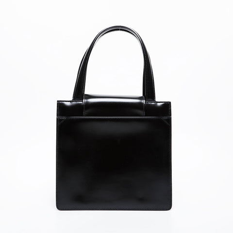 BVLGARI leather Handbag black WS21589