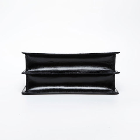 BVLGARI leather Handbag black WS21589