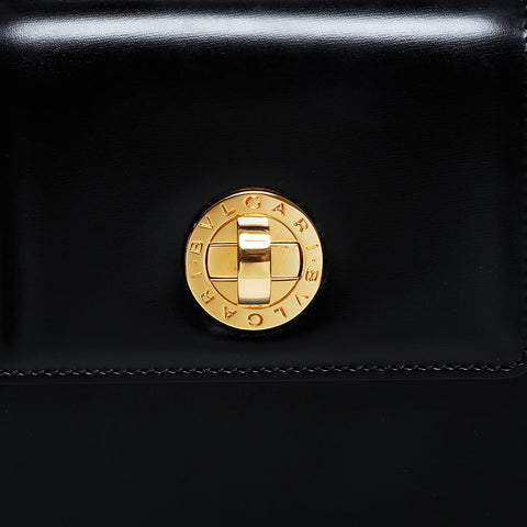 BVLGARI leather Handbag black WS21589