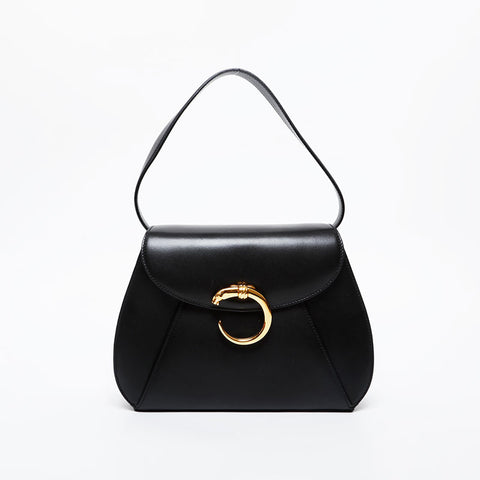 CARTIER PANTHERE leather pouch included Handbag black WS21591