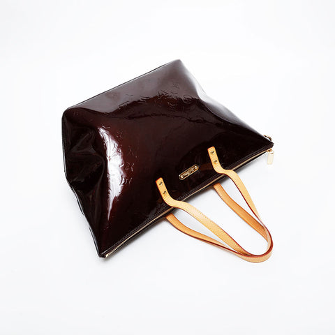 極美品 ルイ・ヴィトン LOUIS VUITTON ヴェルニ ベルヴューGM ショルダーバッグ レッド WS21592