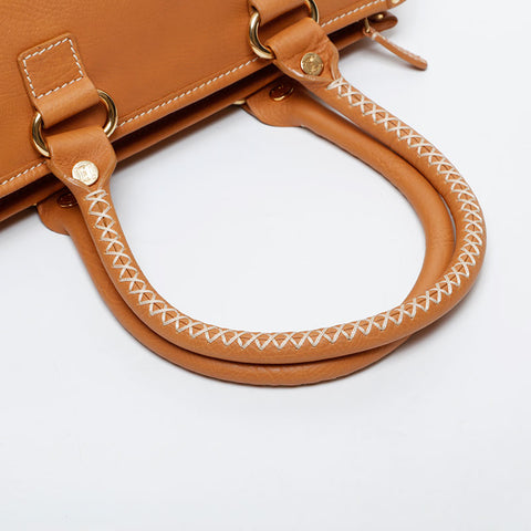 CELINE leather Handbag Brown WS21593