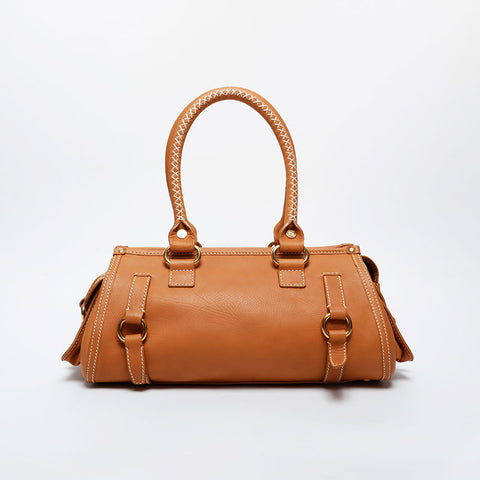 CELINE leather Handbag Brown WS21593