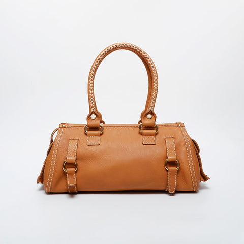 CELINE leather Handbag Brown WS21593