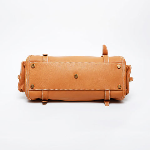 CELINE leather Handbag Brown WS21593