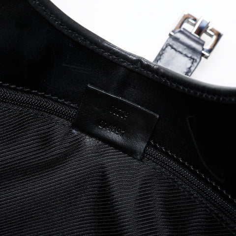 GUCCI GG Canvas Jackie Shoulder Bag black WS21594