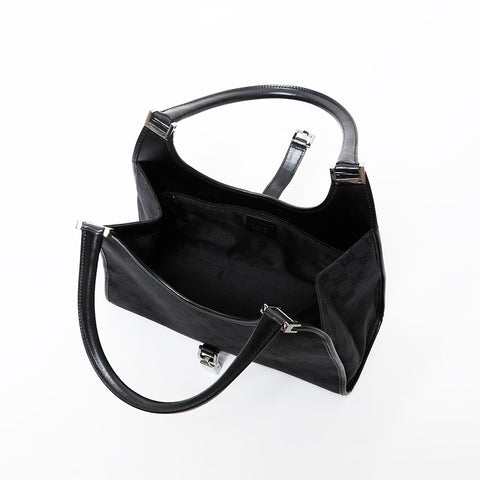 GUCCI GG Canvas Jackie Shoulder Bag black WS21594