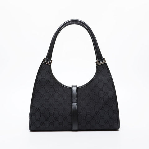 GUCCI GG Canvas Jackie Shoulder Bag black WS21594