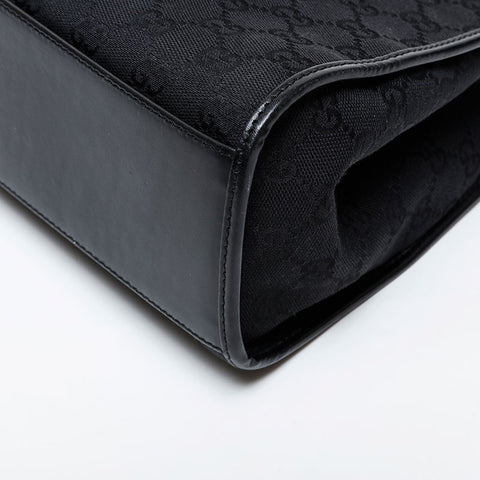 GUCCI GG Canvas Jackie Shoulder Bag black WS21594
