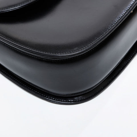 GUCCI Bamboo 2way Handbag black WS21595