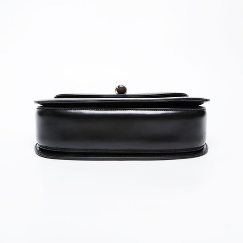 GUCCI Bamboo 2way Handbag black WS21595
