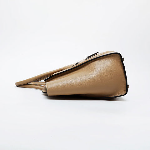 CELINE Luggage Leather Handbag Brown WS21596