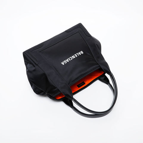 BALENCIAGA Nylon Cabas S Tote Bag black WS21599
