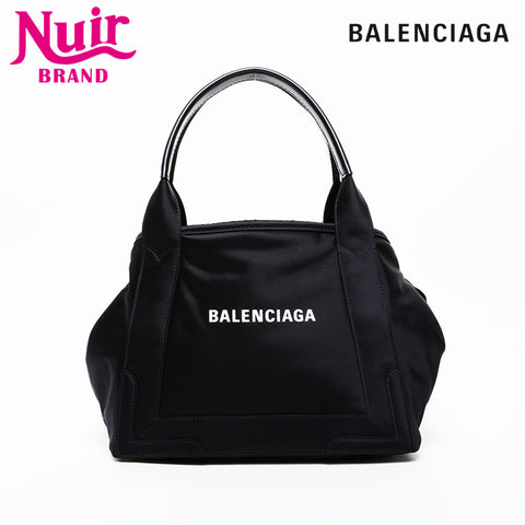 BALENCIAGA Nylon Cabas S Tote Bag black WS21599