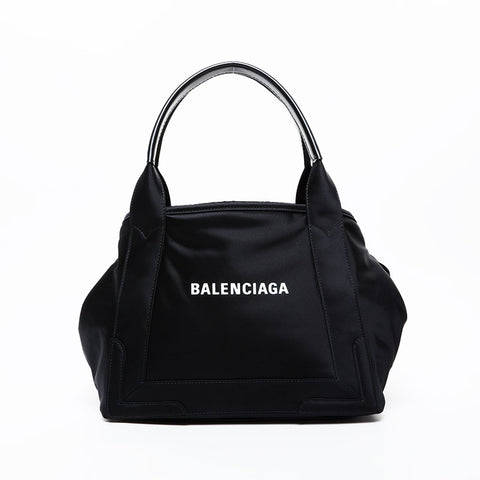 BALENCIAGA Nylon Cabas S Tote Bag black WS21599