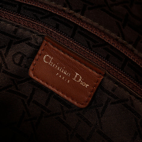 Christian Dior Lambskin Lady Dior Small 2way Handbag Brown WS21602