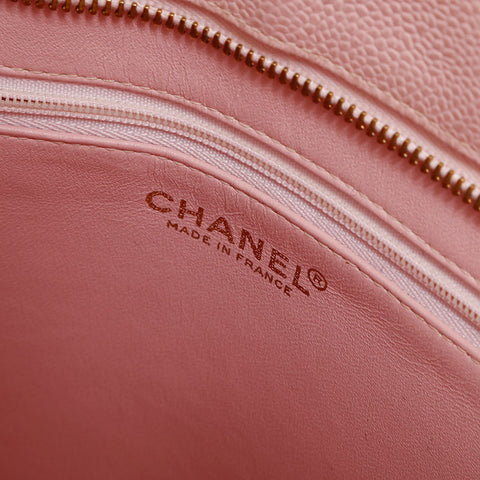 CHANEL No. 7 Caviar Skin 2002-2003 Replica Tote Medallion Tote Bag pink WS21603