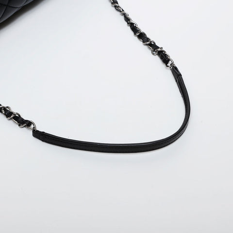 CHANEL No. 18 2013-2014 Lambskin Matelasse Chain Shoulder Bag black WS21606