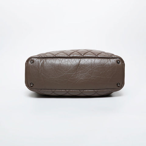 CHANEL No. 18 2013-2014 Matelasse Portobello 2way Shoulder Bag Brown WS21608