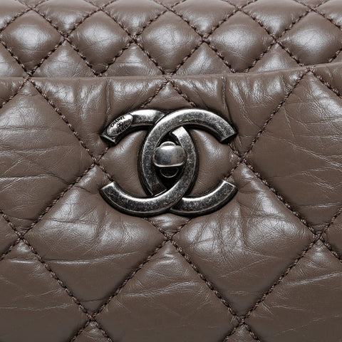 CHANEL No. 18 2013-2014 Matelasse Portobello 2way Shoulder Bag Brown WS21608