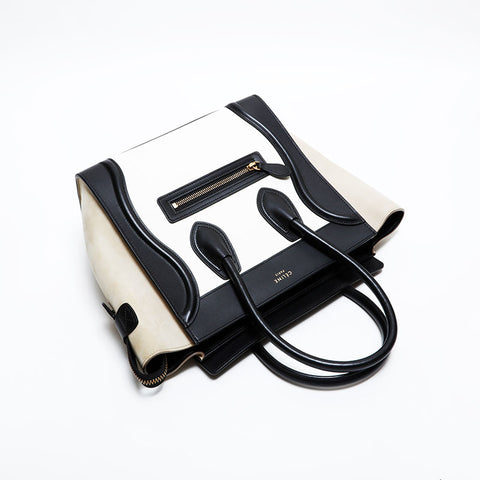 CELINE Luggage Leather Mini Handbag multicolor WS21609
