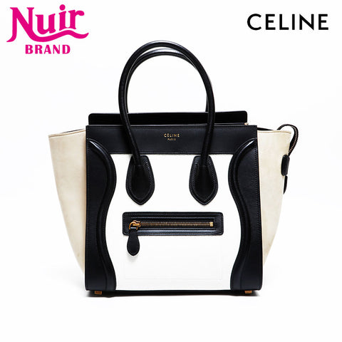 CELINE Luggage Leather Mini Handbag multicolor WS21609