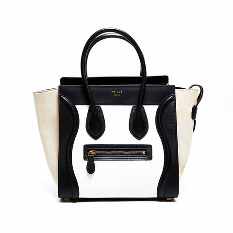 CELINE Luggage Leather Mini Handbag multicolor WS21609