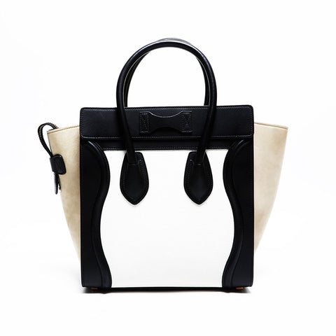 CELINE Luggage Leather Mini Handbag multicolor WS21609