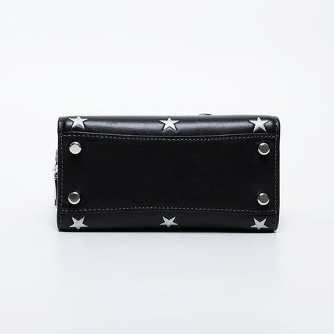 COACH Leather Andrea Mini Carry-On Star Shoulder Bag black WS21616