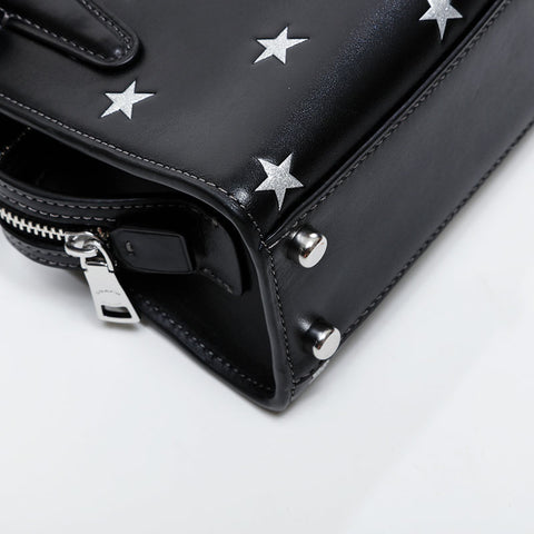 COACH Leather Andrea Mini Carry-On Star Shoulder Bag black WS21616