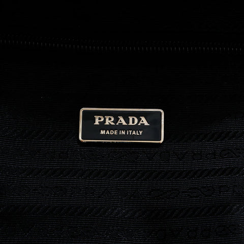 PRADA Nylon Triangle Logo 2way Boston bag black WS21617