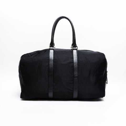 PRADA Nylon Triangle Logo 2way Boston bag black WS21617