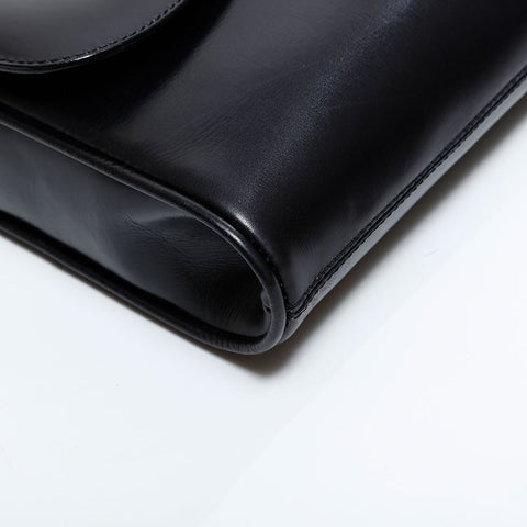 CELINE Chain Door Knock Shoulder Bag black WS21620