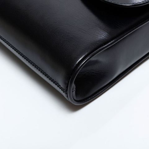 極美品 セリーヌ CELINE チェーン ドアノック ショルダーバッグ ブラック WS21620