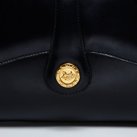 CELINE Chain Door Knock Shoulder Bag black WS21620