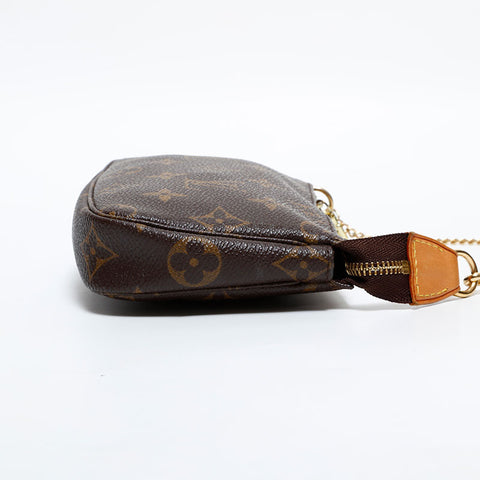 LOUIS VUITTON 2004 Mini Pochette Accessoires Handbag Brown WS21621
