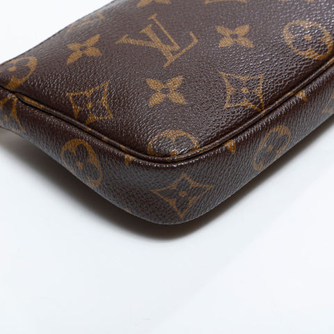 LOUIS VUITTON 2004 Mini Pochette Accessoires Handbag Brown WS21621