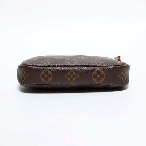LOUIS VUITTON 2004 Mini Pochette Accessoires Handbag Brown WS21621